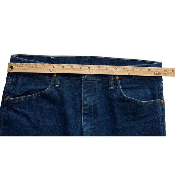 Wrangler Jeans Mens Size 36x28* Cowboy Cut Straight Leg Denim Medium Wash 936PWD - Picture 6 of 8